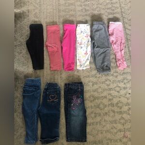 Assorted Girls Leggings and Jeans Set
